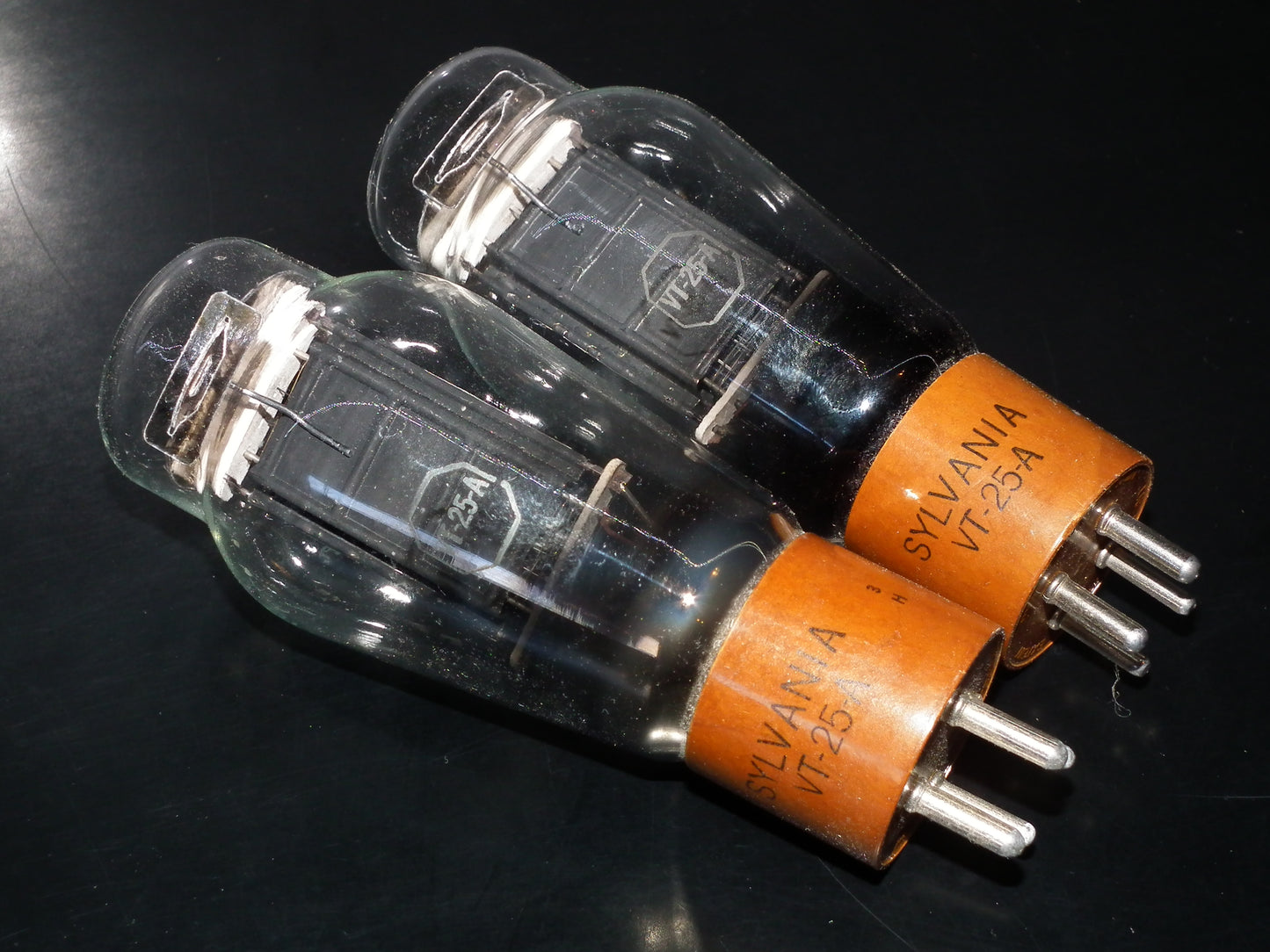 Matched Pair (2 tubes) Sylvania VT-25A NOS Long Anode DHT