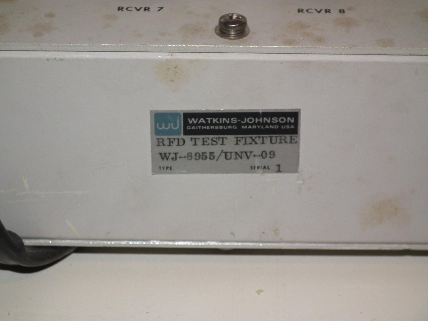 Watkins-Johnson WJ-8955 Rfd Test Fixture