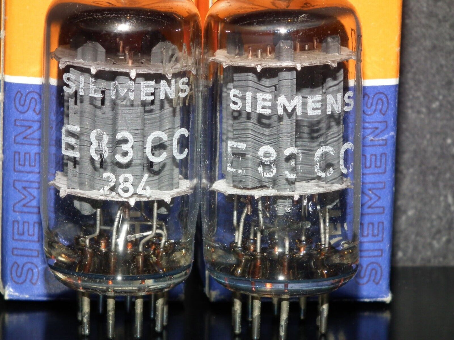 Platinum Matched Pair E83CC Siemens 6057 12AX7WA NOS NIB Strong Balanced