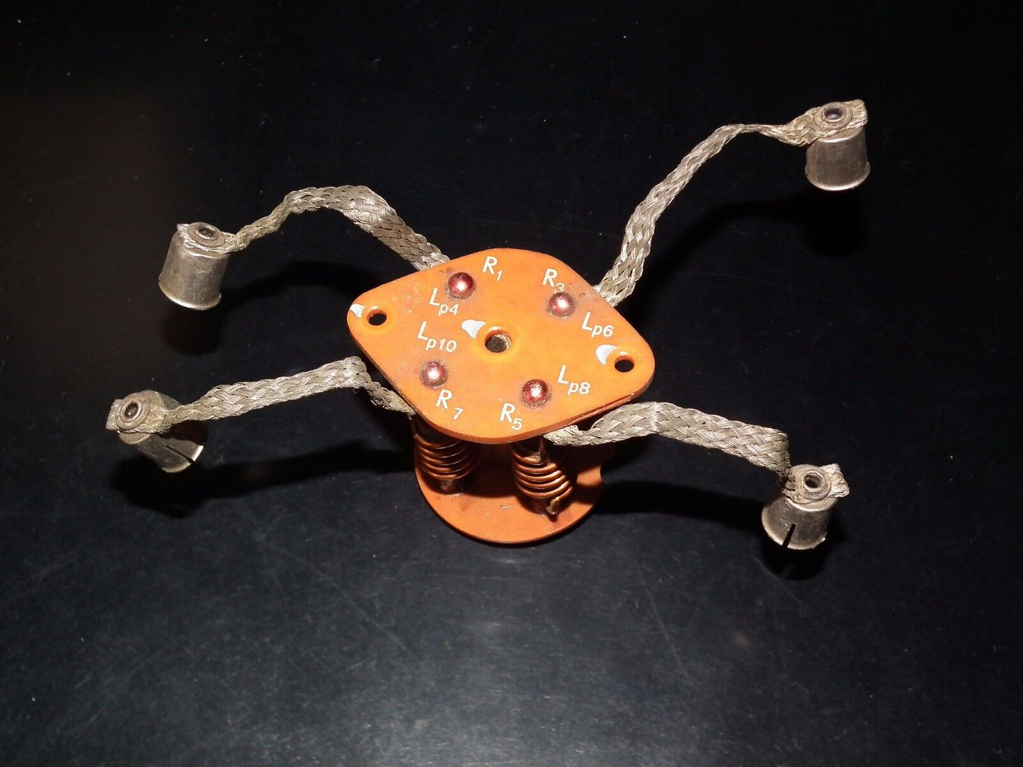 Suppressor Choke Assembly with plate caps 9mm for four tubes 6146B 807 HAM Radio