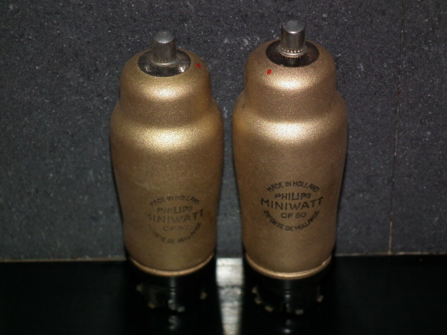 CF50 Philips NOS low noise gold coated microphone pre amplifier pentode, tested