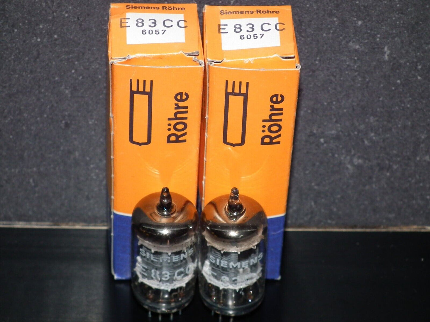Platinum Matched Pair E83CC Siemens 6057 12AX7WA NOS NIB Strong Balanced