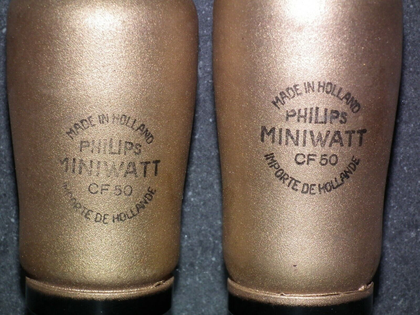 CF50 Philips NOS low noise gold coated microphone pre amplifier pentode, tested