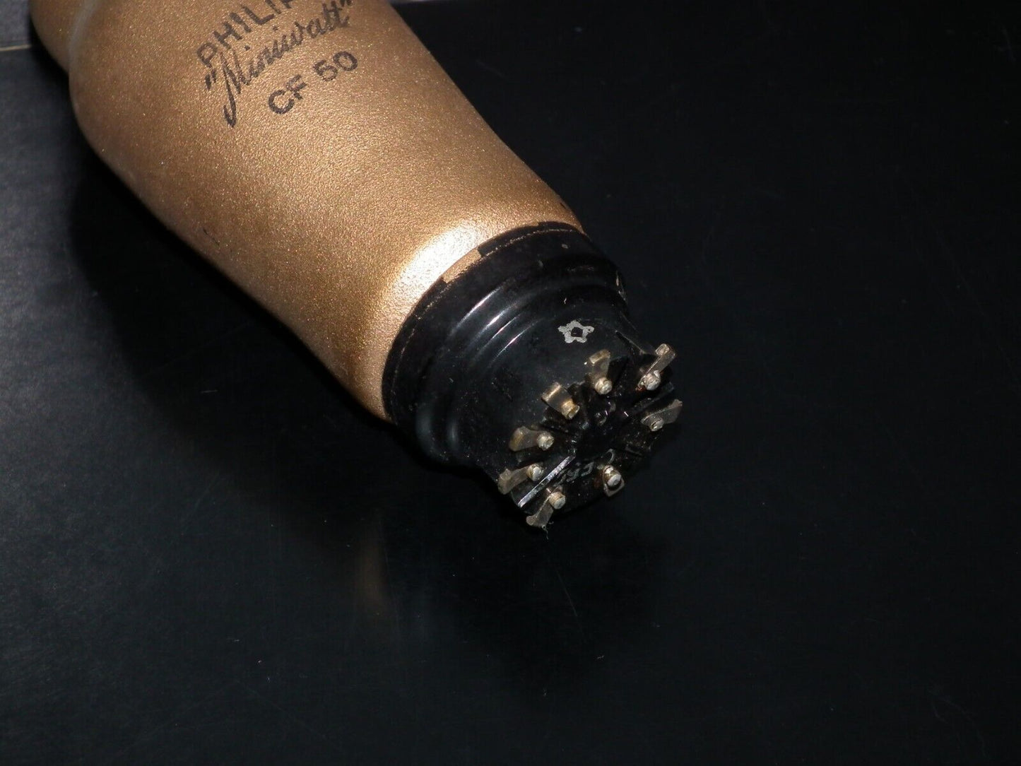 CF50 Philips low noise gold coated microphone pre amplifier pentode, Used tested