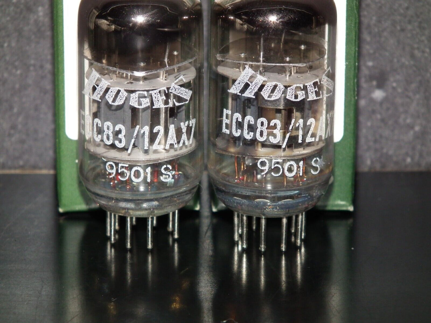 Matched Pair ECC83 12AX7 Hoges NOS in original boxes 1995