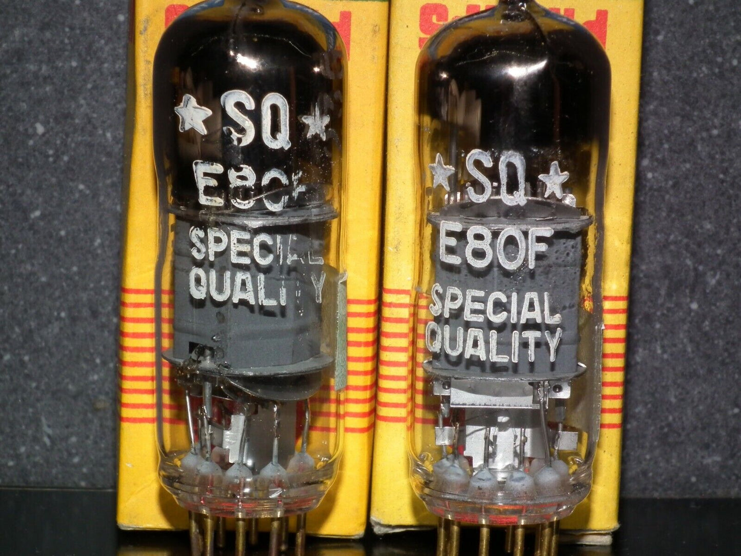 E80F Philips 6084 Matched Pair RARE D GETTER Pinched Waist Heerlen 1957 NOS NIB