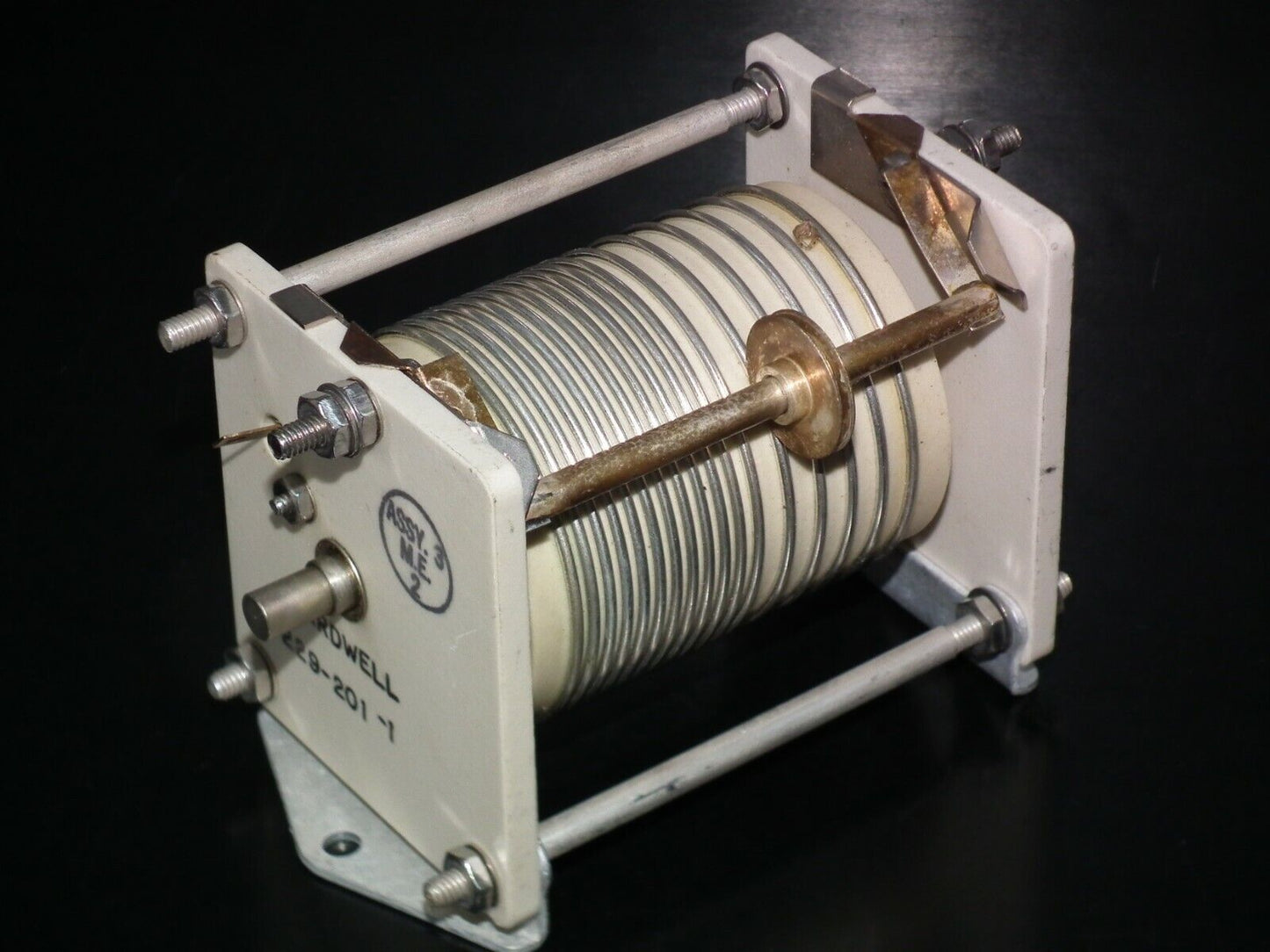 NOS Variable Roller Inductor Coil - JOHNSON CARDWELL 10uH - LINEAR AMPLIFIERS