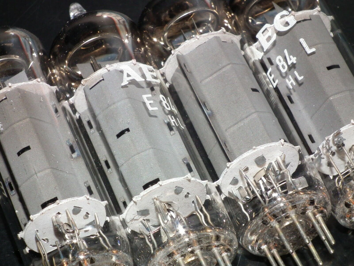 E84L 7320 Platinum Matched Quad Siemens Halske AEG Telefunken NOS NIB EL84 6BQ5