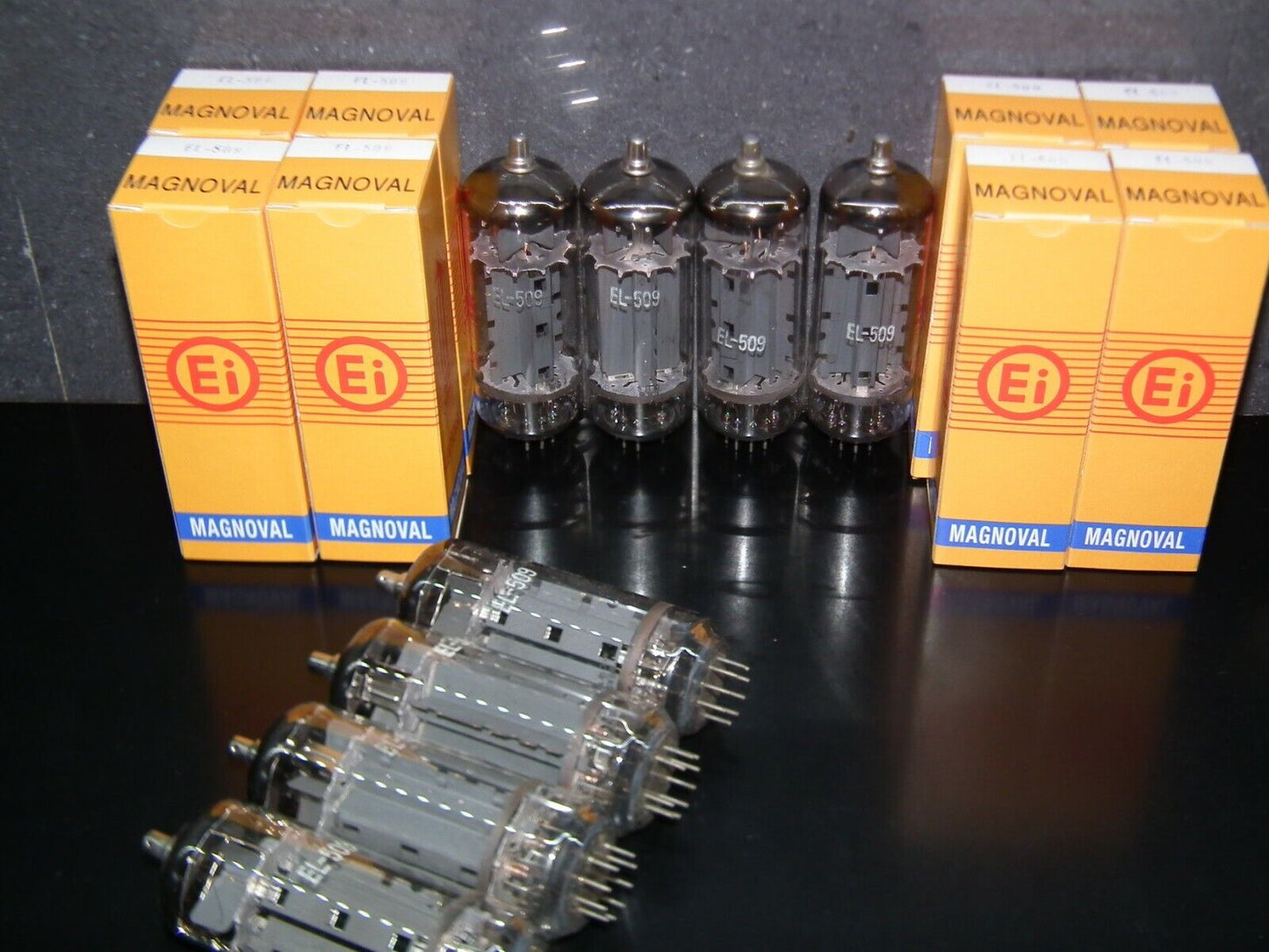 EL509 EL519 6KG6 EI Yugoslavia Philips Triple Mica NOS PLATINUM PAIR (Two tubes)