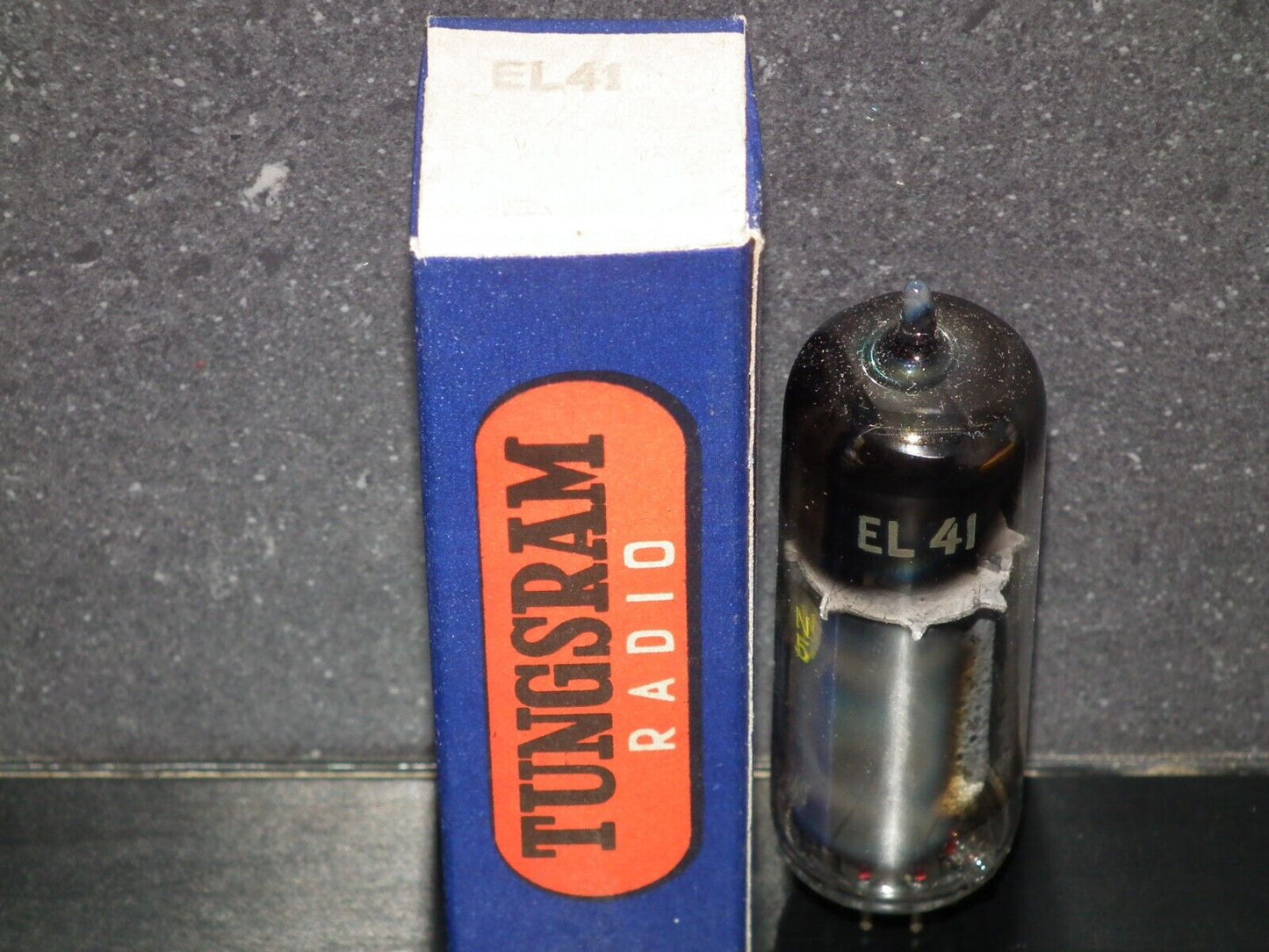 EL41 Tungsram NOS NIB Rare Foil Disc Getter Late 50s Made in Austria