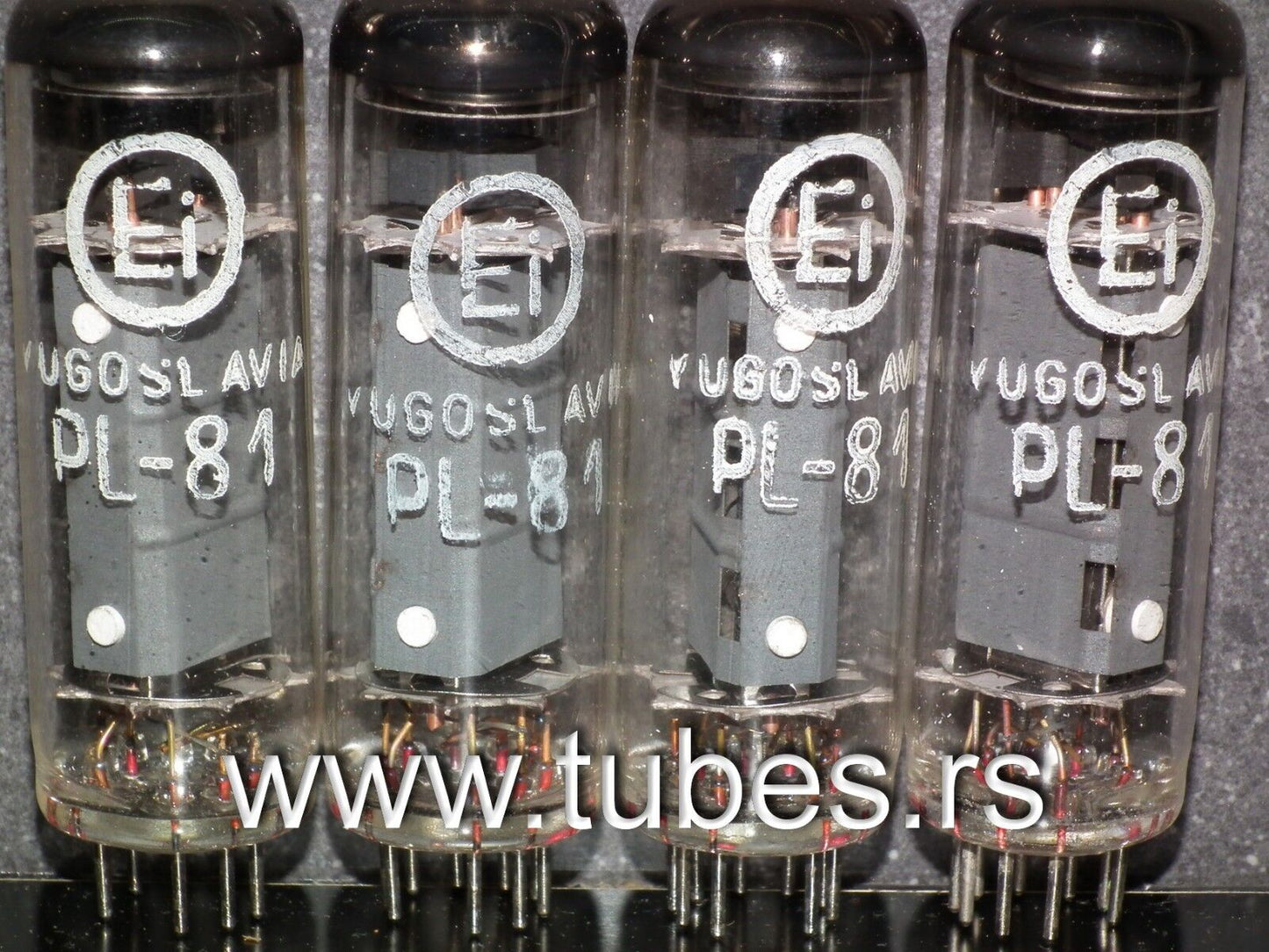 Platinum matched quad PL81 21A6 EI Philips NOS tube pentode N152