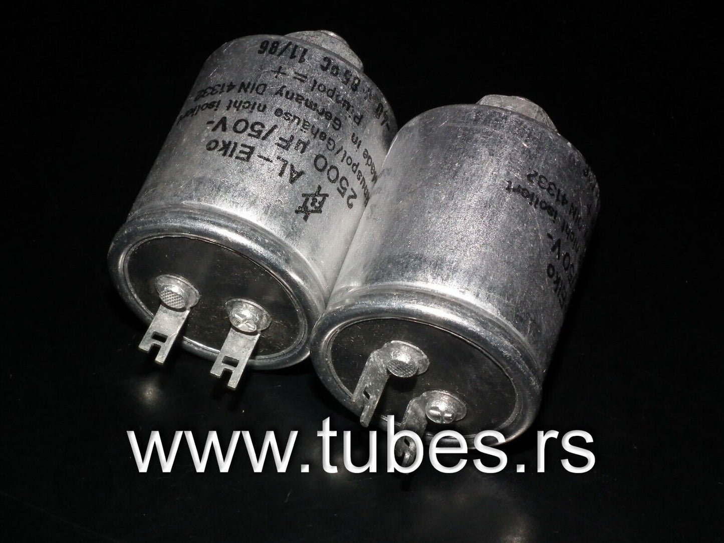 Vintage F&T electrolytic capacitor 2500uF 50V NOS 1989 audio