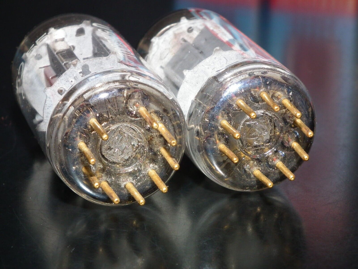 Platinum Matched Pair 6211 Telefunken ~ECC82 Tested NOS DB Gold Pins ULM codes