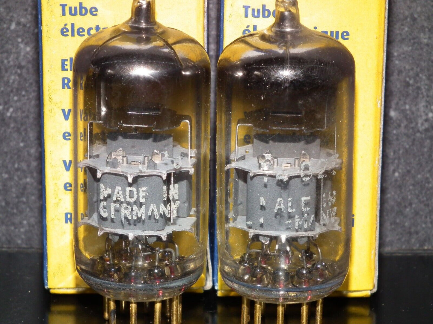 Platinum Matched Pair Siemens E88CC Used Tested NOS GRAY SHIELD A01 MP6