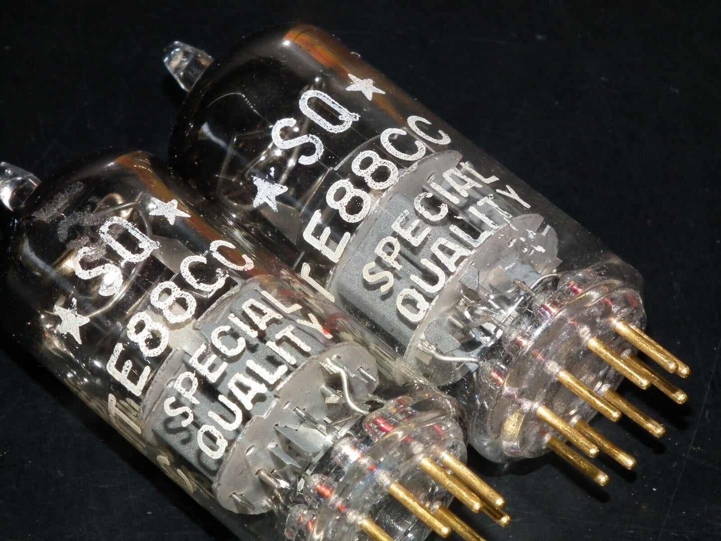 Matched Pair Philips E88CC 6922 (Rare Curved D Getter) Used tested NOS