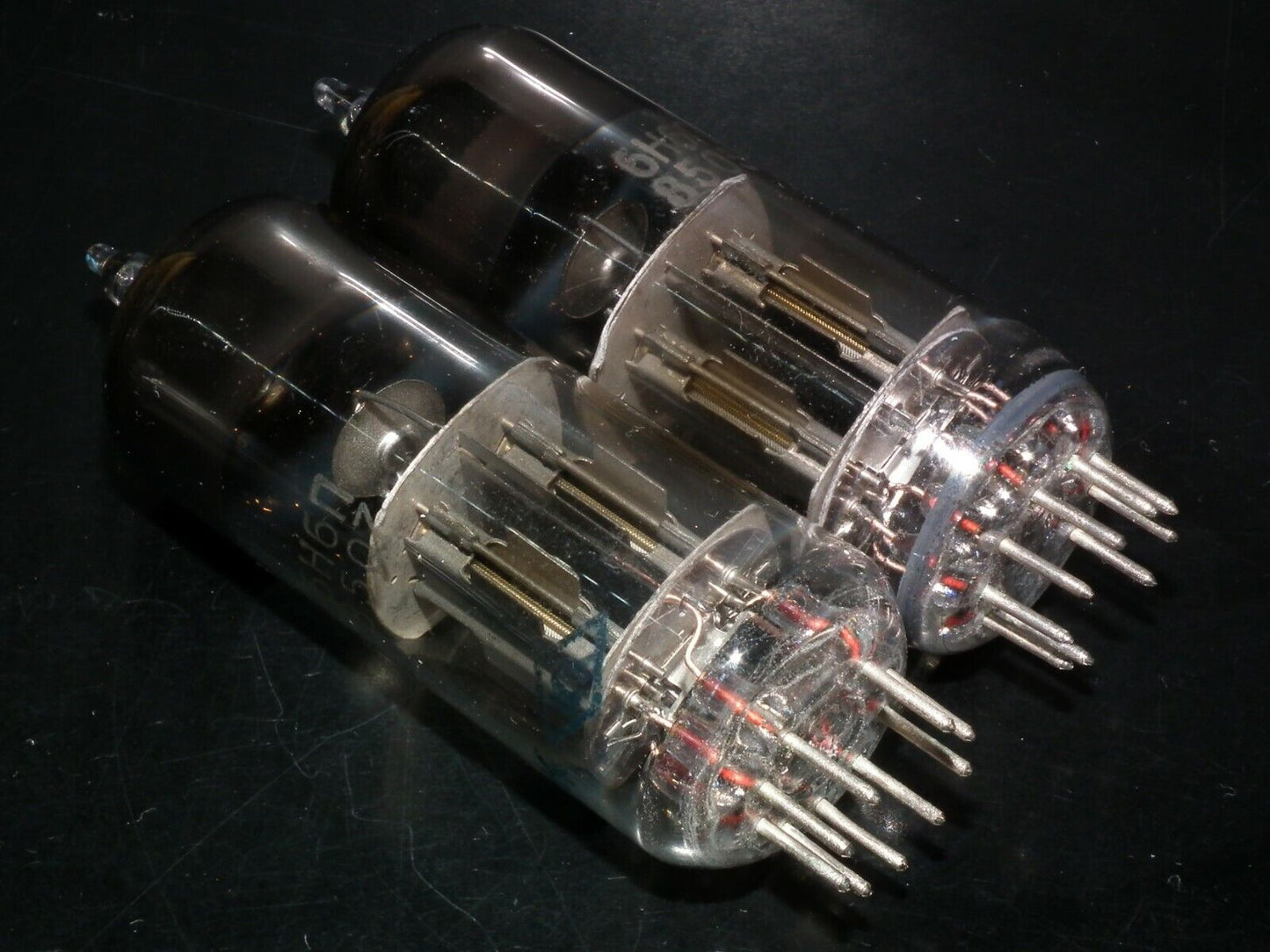 Platinum matched pair 6N6P ECC99 E182CC USSR made in 1985