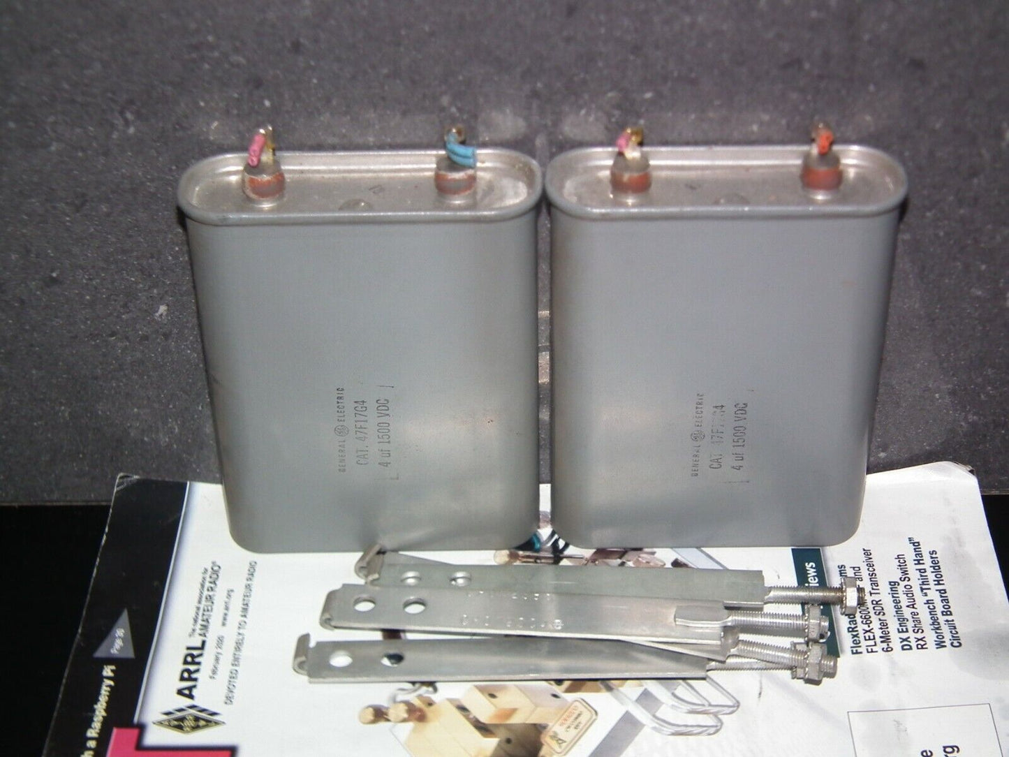 One vintage General Electric PIO capacitor 4uF 1500V DIY tube audio 4mfd 1.5KV