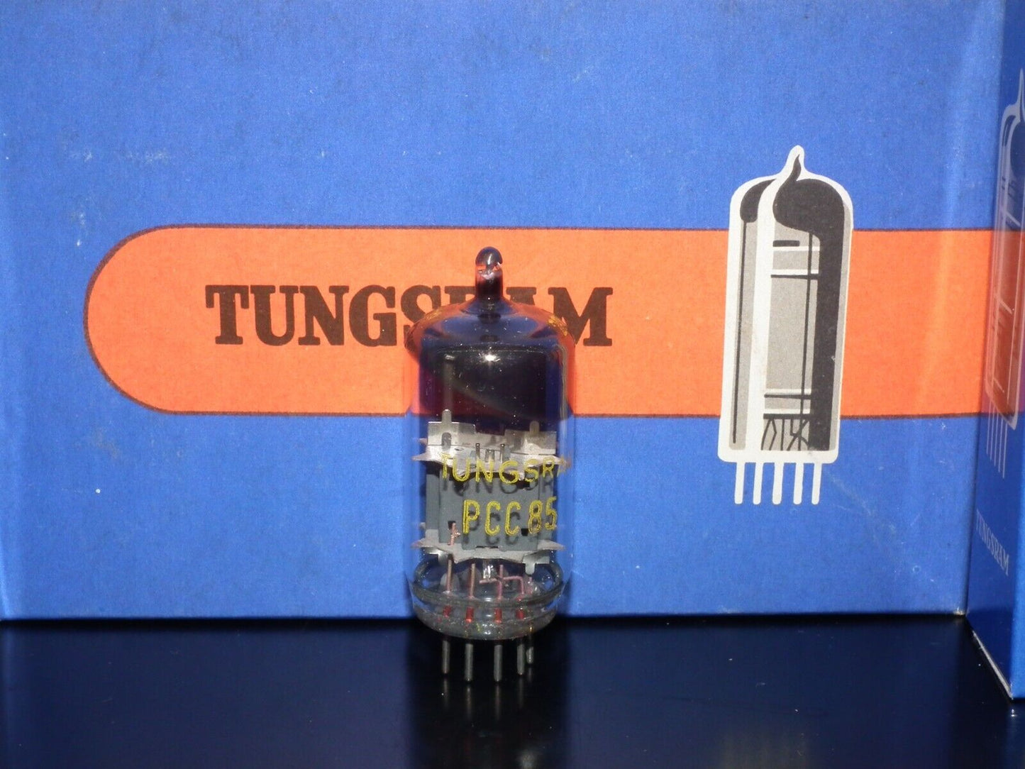 PCC85 Tungsram NOS NIB Early 60s Big Inclined Getter