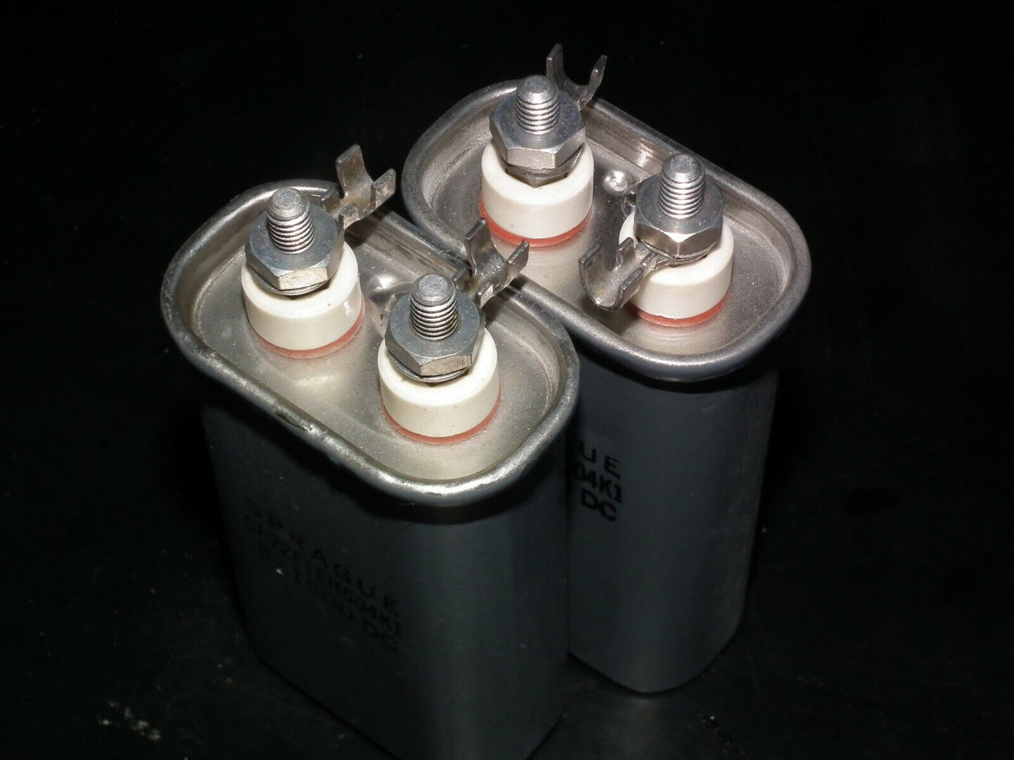 Two NOS Genuine SPRAGUE PIO Capacitors 0.5mfd 1500V CP72E1EH504K1