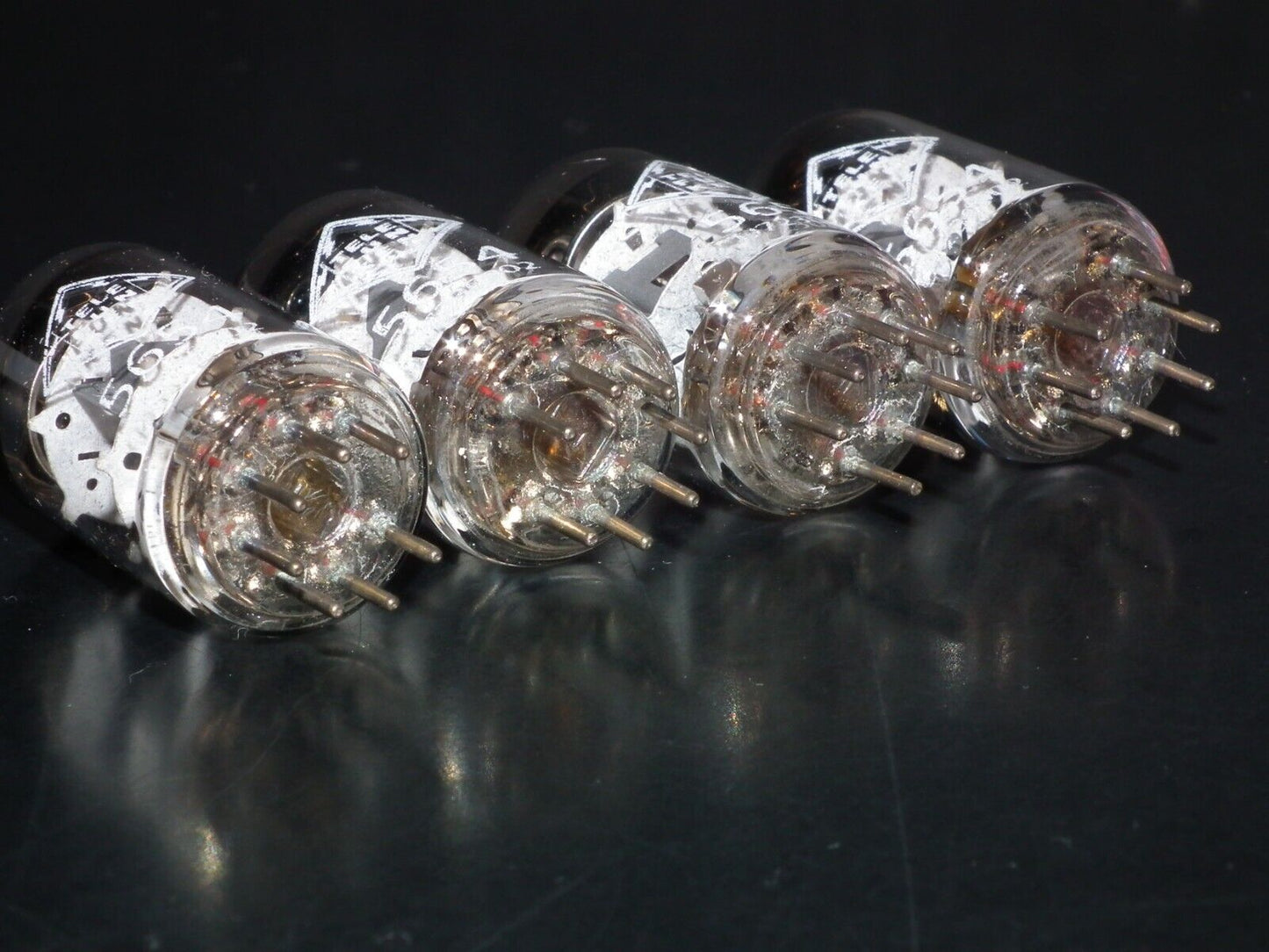 Platinum Matched Quad Telefunken 5654 6AK5 EF95 NOS NIB Ulm Diamond Bottom DB
