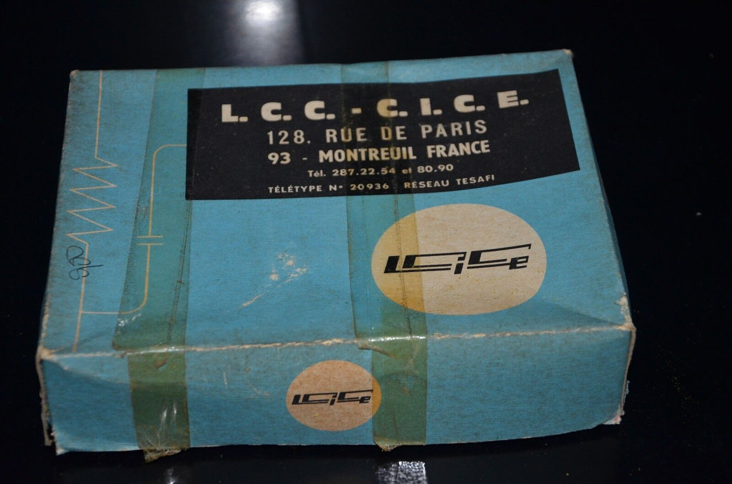 LCC France 4700pF 3.5KV doorknob NOS capacitor for professional broadcast radio