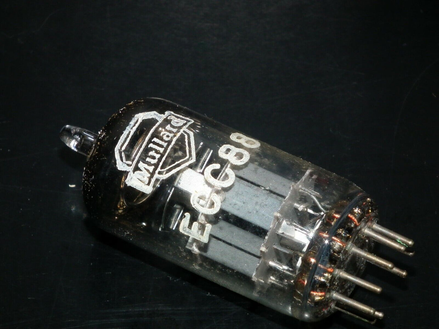 NOS NIB ECC88 Mullard 6DJ8 RARE Gray Shield Big O Getter Heerlen 1960