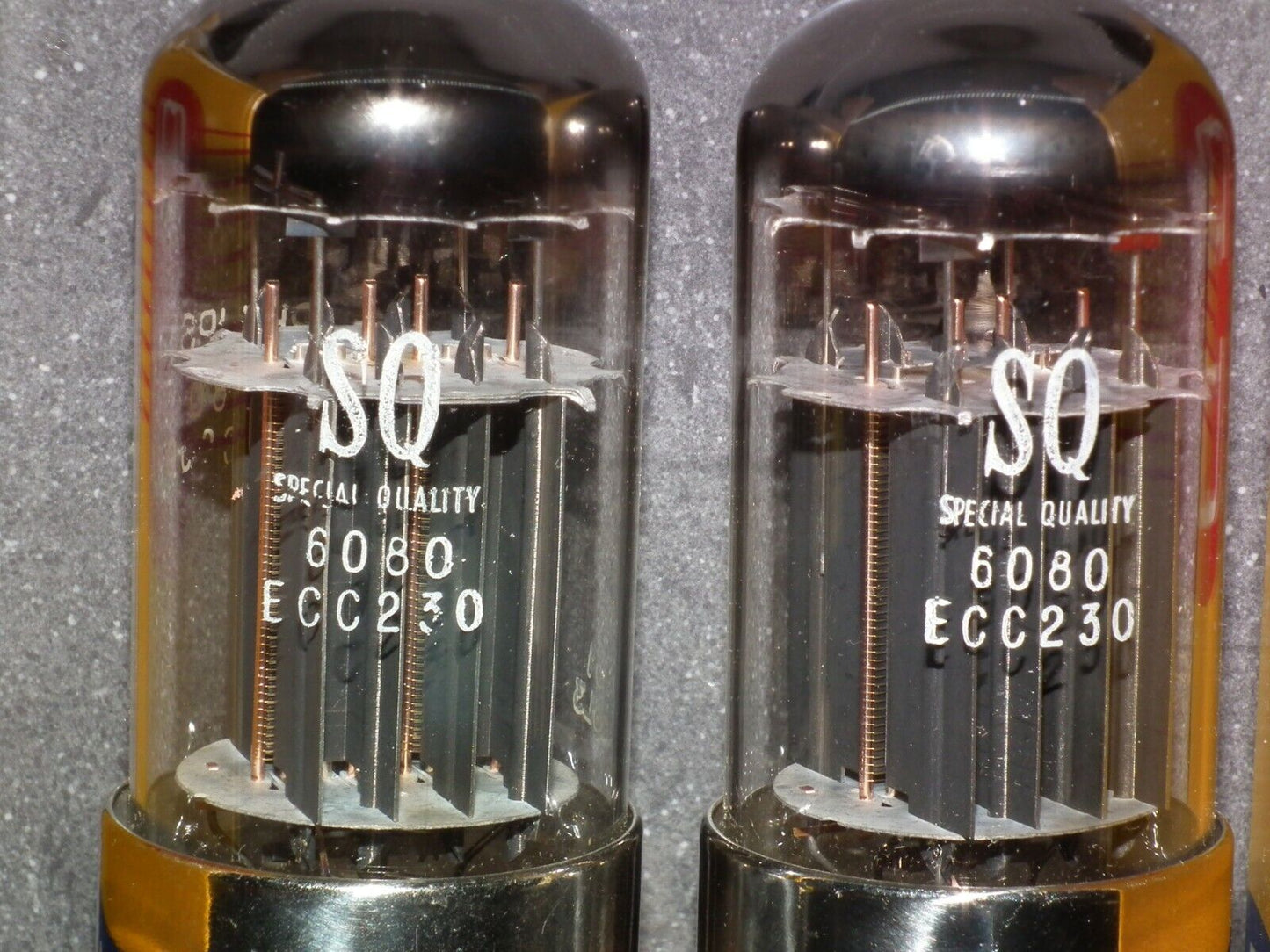 MULLARD 6080 6AS7 5998 ECC230 Matched pair NOS SPECIAL QUALITY rebranded Philips