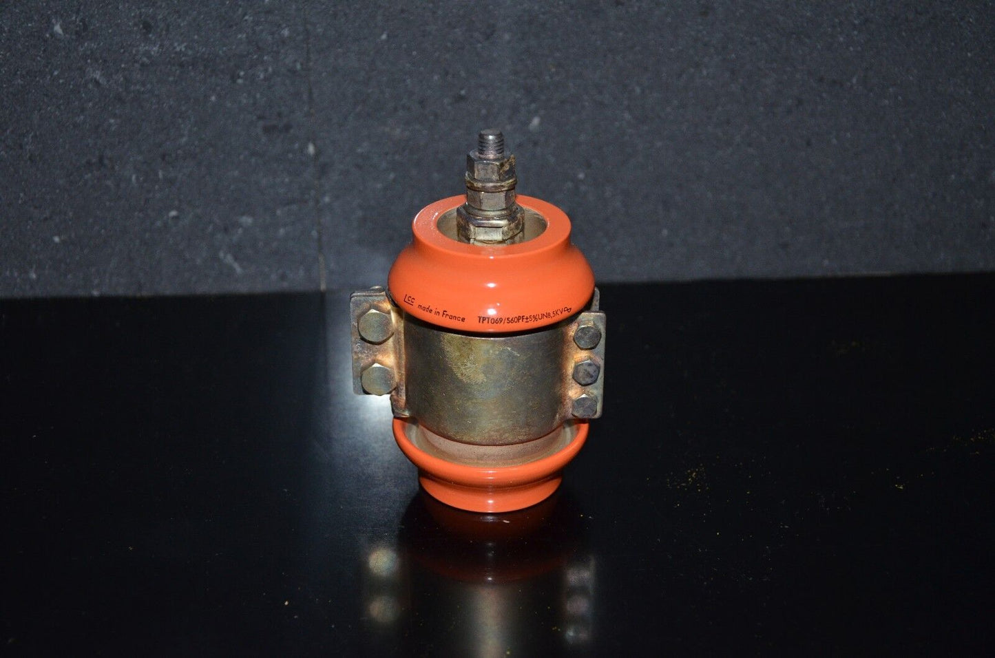 LCC France 560pF 8.5KV doorknob capacitor for professional broadcast & ham radio