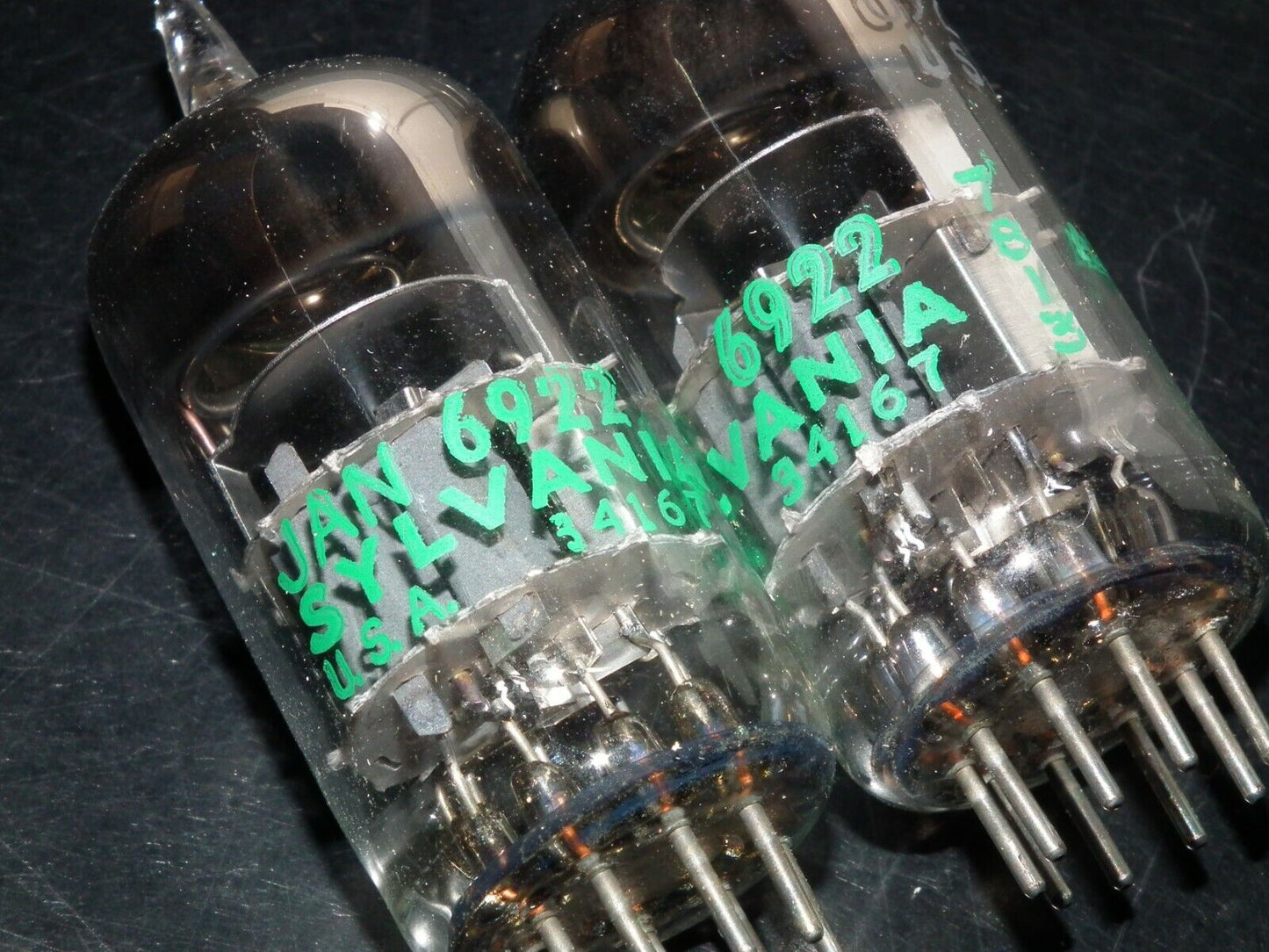 E88CC 6922 Sylvania Platinum Matched Pair Low Noise in original boxes USA NOS