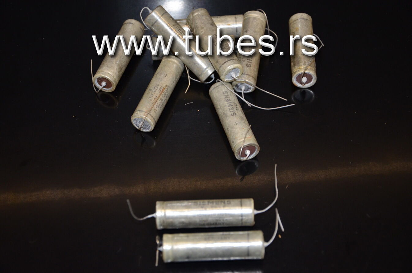 One vintage silver tantalum Siemens capacitors 15uF/40V Klangfilm Tube Audio