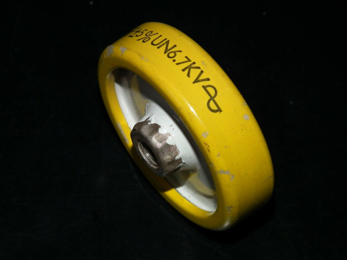 LCC France 270pF 6.7KV doorknob capacitor for professional broadcast Used Tested