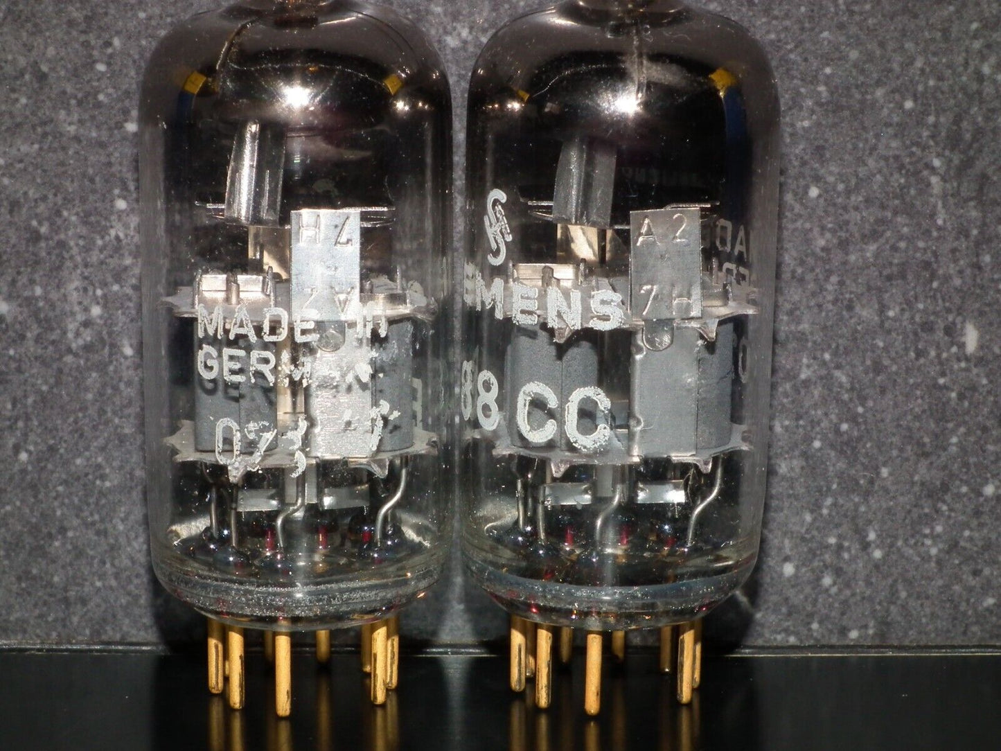 Platinum Matched Pair Siemens E88CC Used Tested NOS Dual Stage Getter A27H Code
