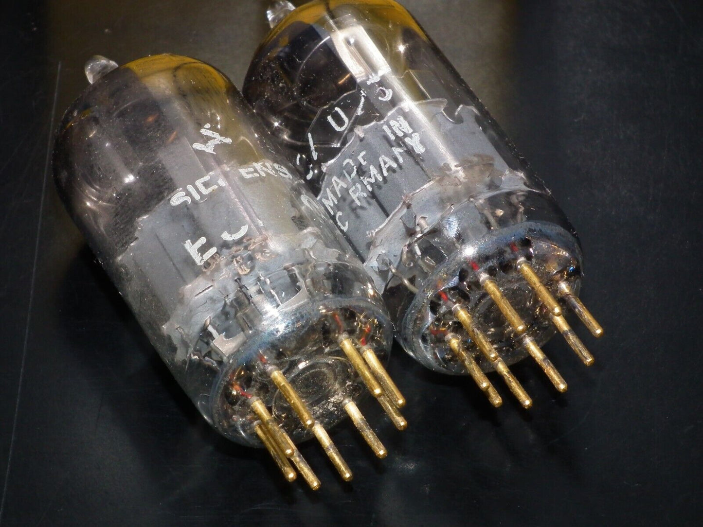 Platinum Matched Pair Siemens E88CC Used Tested NOS GRAY SHIELD A01 MP4