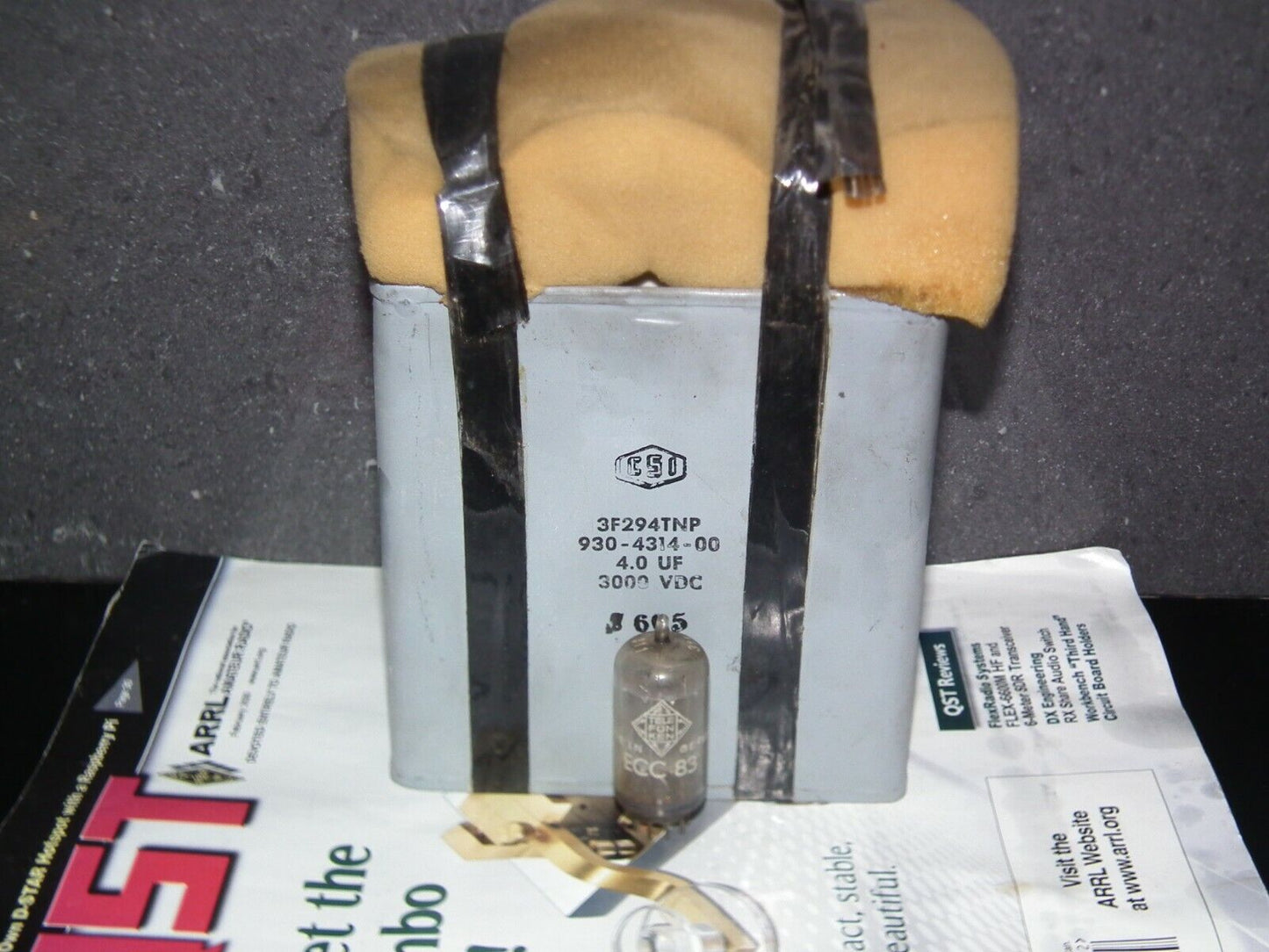 Genuine CSI PIO Capacitor 4mfd 3000V NOS One pcs (1 capacitor) 4u 3000V 3KV