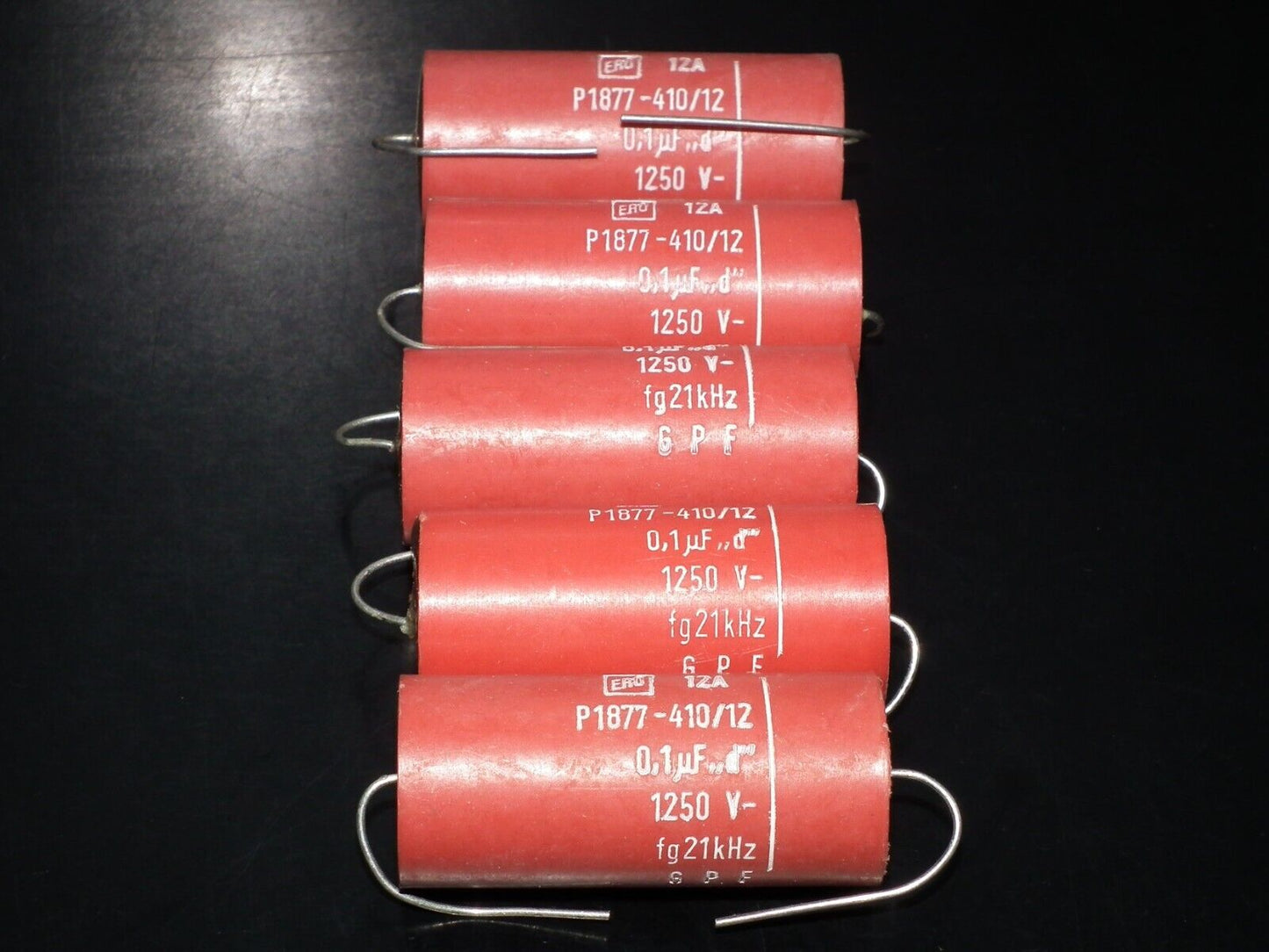 ERO 100nF 1250V Polyester Capacitor HI Voltage NOS 0.1uF 1.25KV