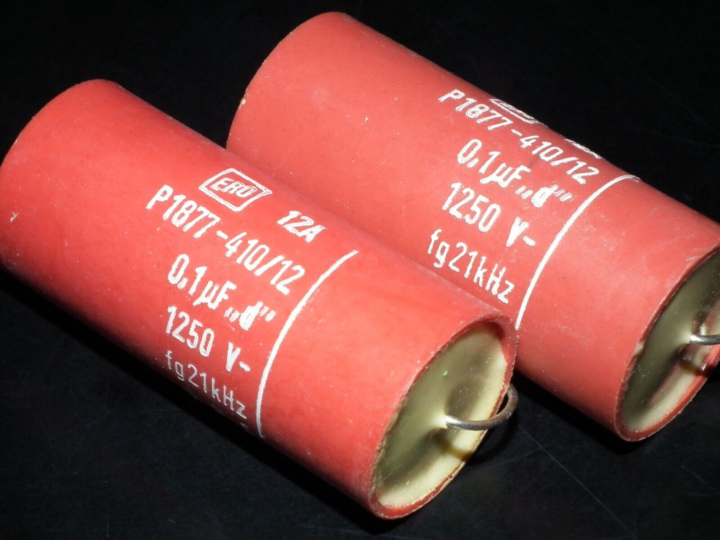 ERO 100nF 1250V Polyester Capacitor HI Voltage NOS 0.1uF 1.25KV