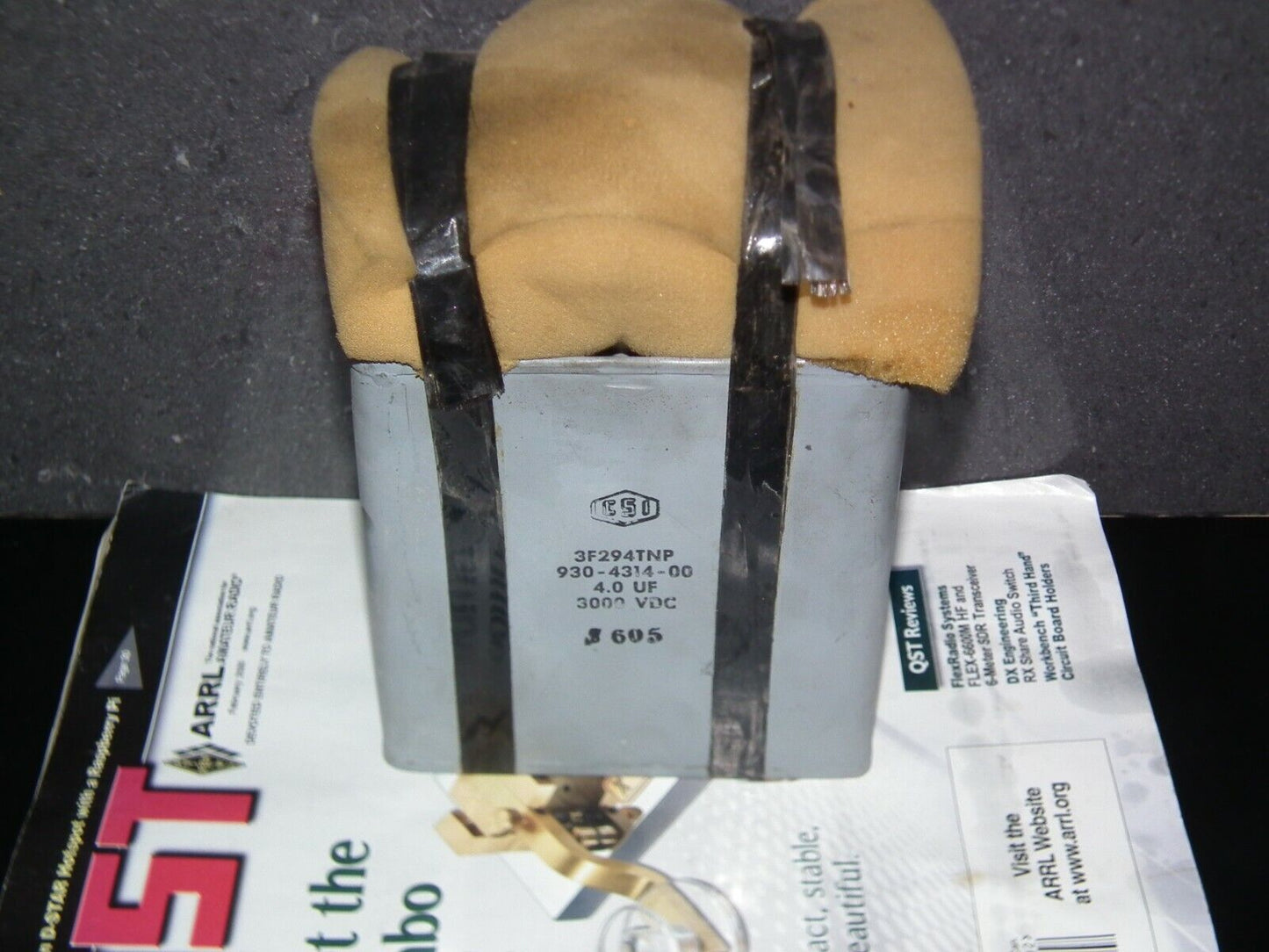Genuine CSI PIO Capacitor 4mfd 3000V NOS One pcs (1 capacitor) 4u 3000V 3KV