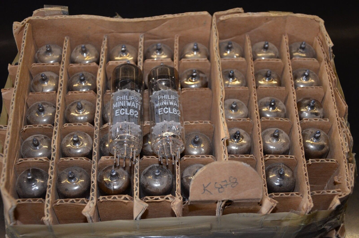 ECL82 6BM8 Philips NOS Platinum matched pair, Made in Belgium