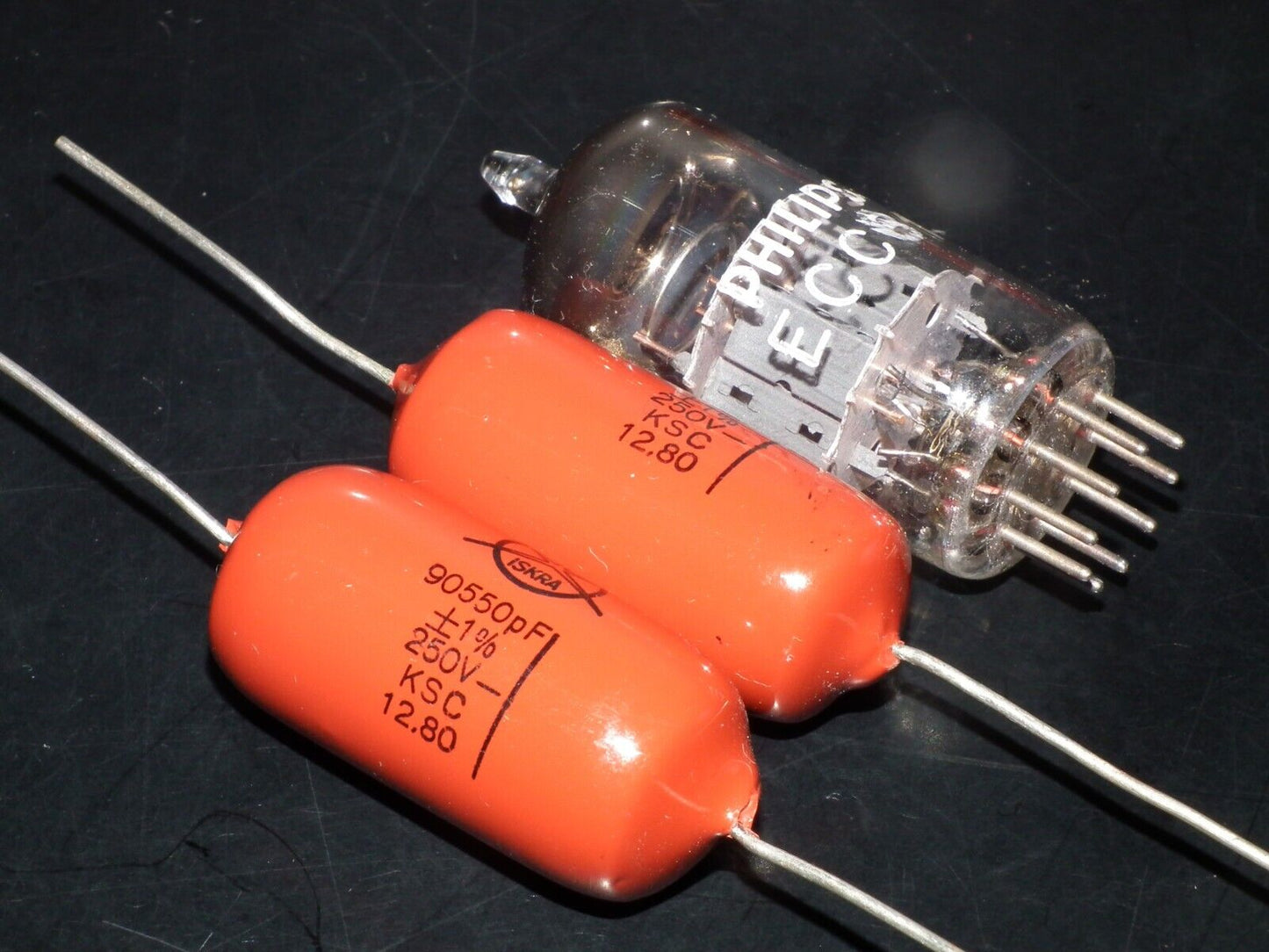 Two vintage capacitors 90550pF / 90nF / 0.09uF 250V ISKRA 1980 HI End Tube Amp