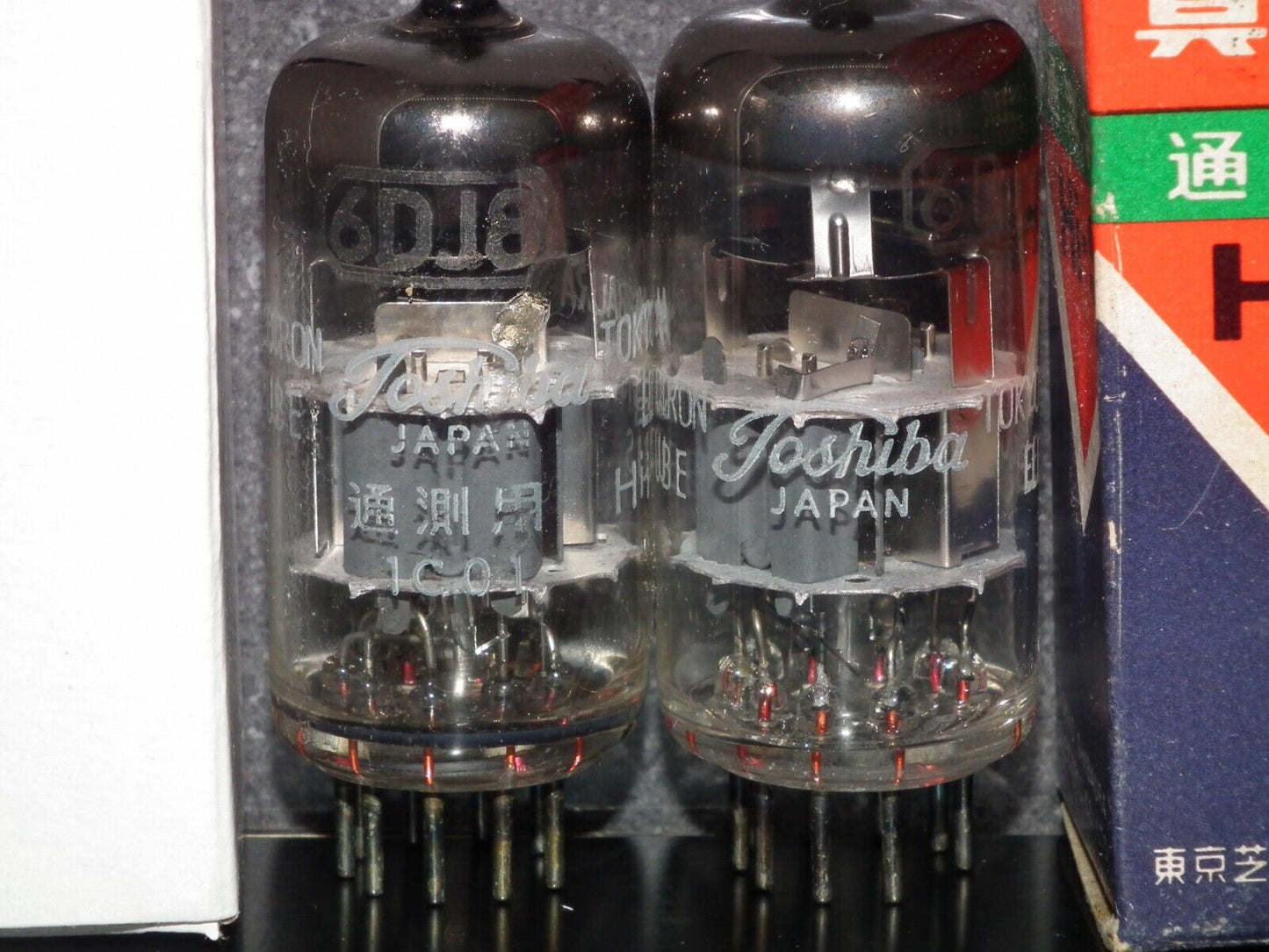 Platinum Matched Pair 6DJ8 Toshiba ECC88 Japan NOS