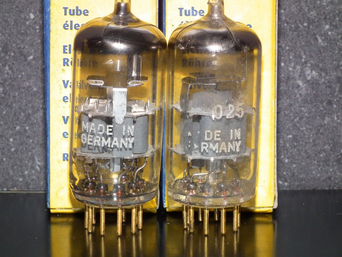Platinum Matched Pair Siemens E88CC Used Tested NOS GRAY SHIELD The same codes
