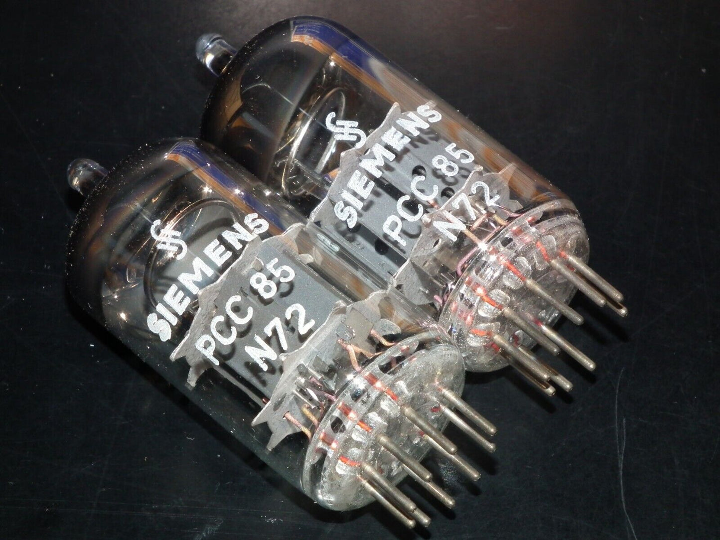 PCC85 Siemens 9AQ8 Matched Pair (Two Tubes) NOS NIB