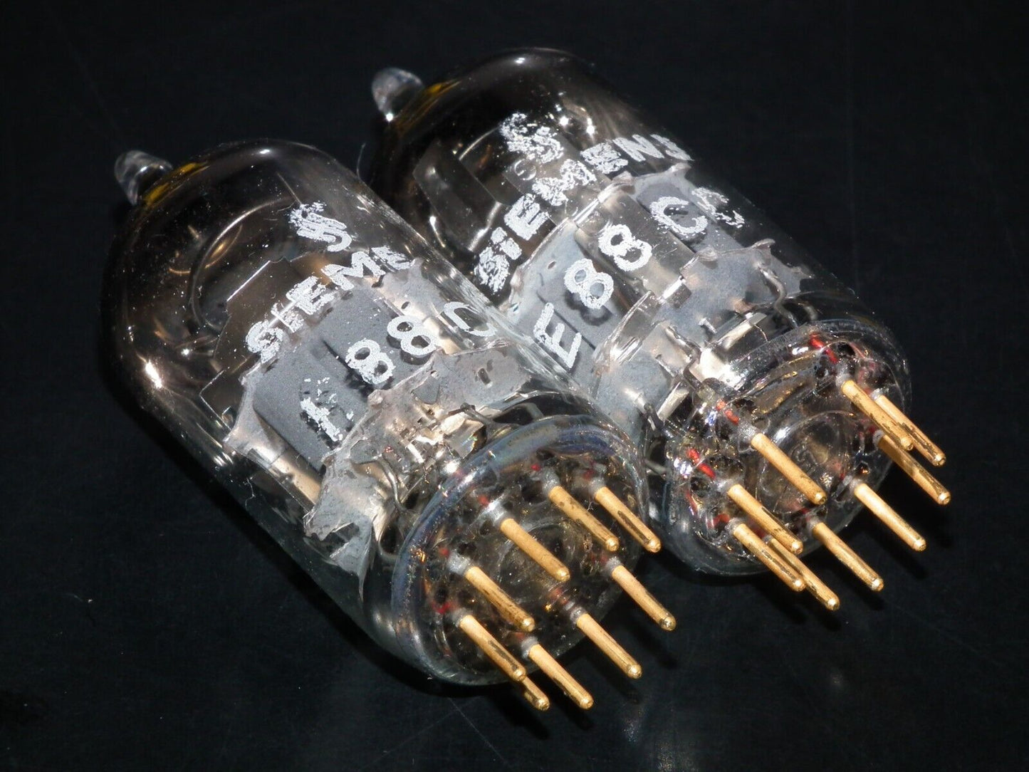 Platinum Matched Pair Siemens E88CC Used Tested NOS Dual Stage Getter A2 7H Code