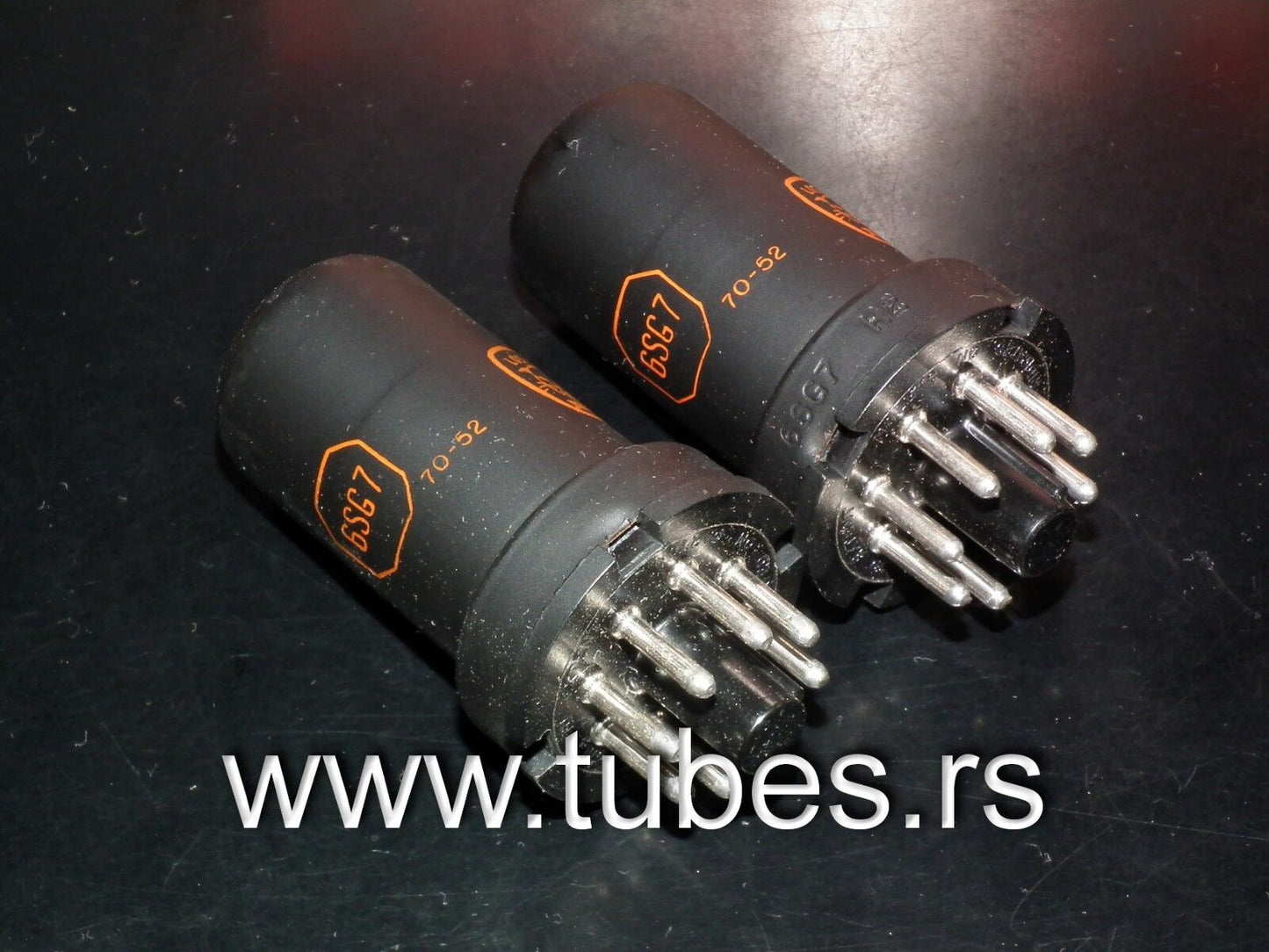 PLatinum matched pair 6SJ7 Los Gatos Lewis & Kaufman NOS NIB