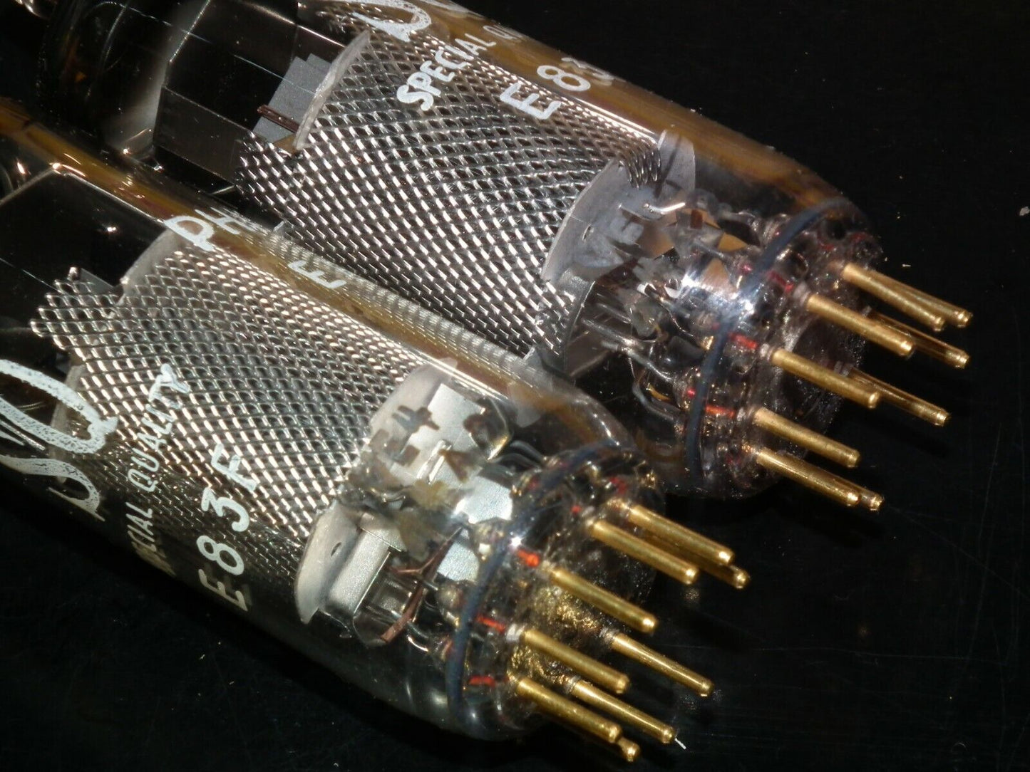 E83F Philips Matched Pair NOS NIB Heerlen Big round getter LOW Noise