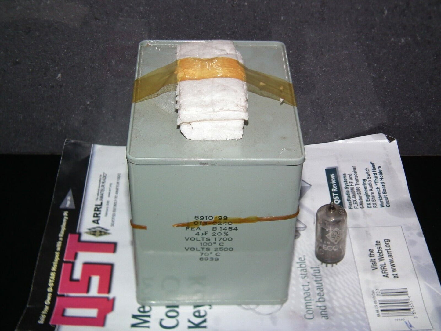 Genuine Marconi PIO Capacitor 4mfd 2500V NOS One pcs (1 capacitor)