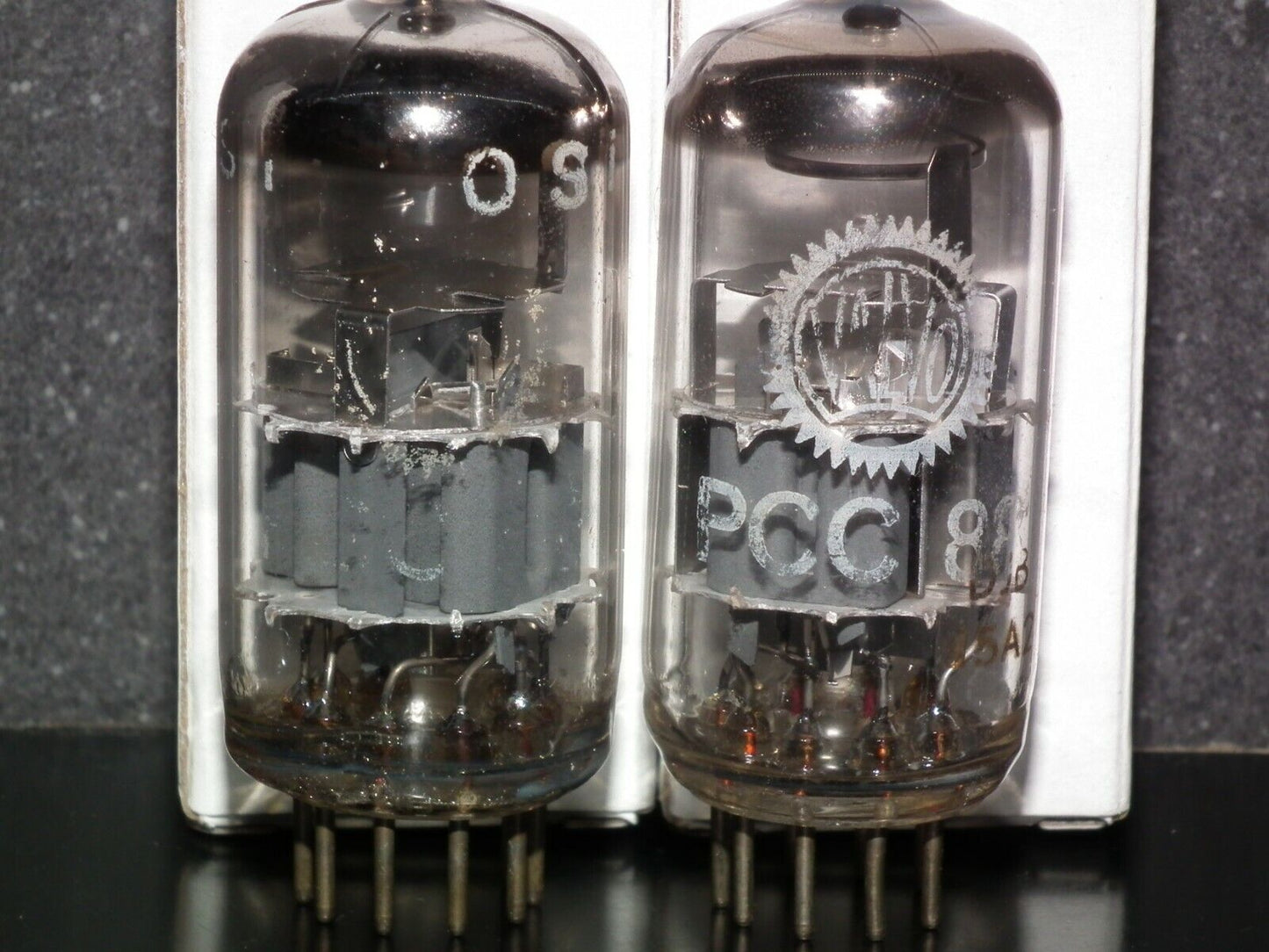 PCC88 Philips 7DJ8 GRAY SHIELD DUAL STAGE GETTER Used NOS tested 110%