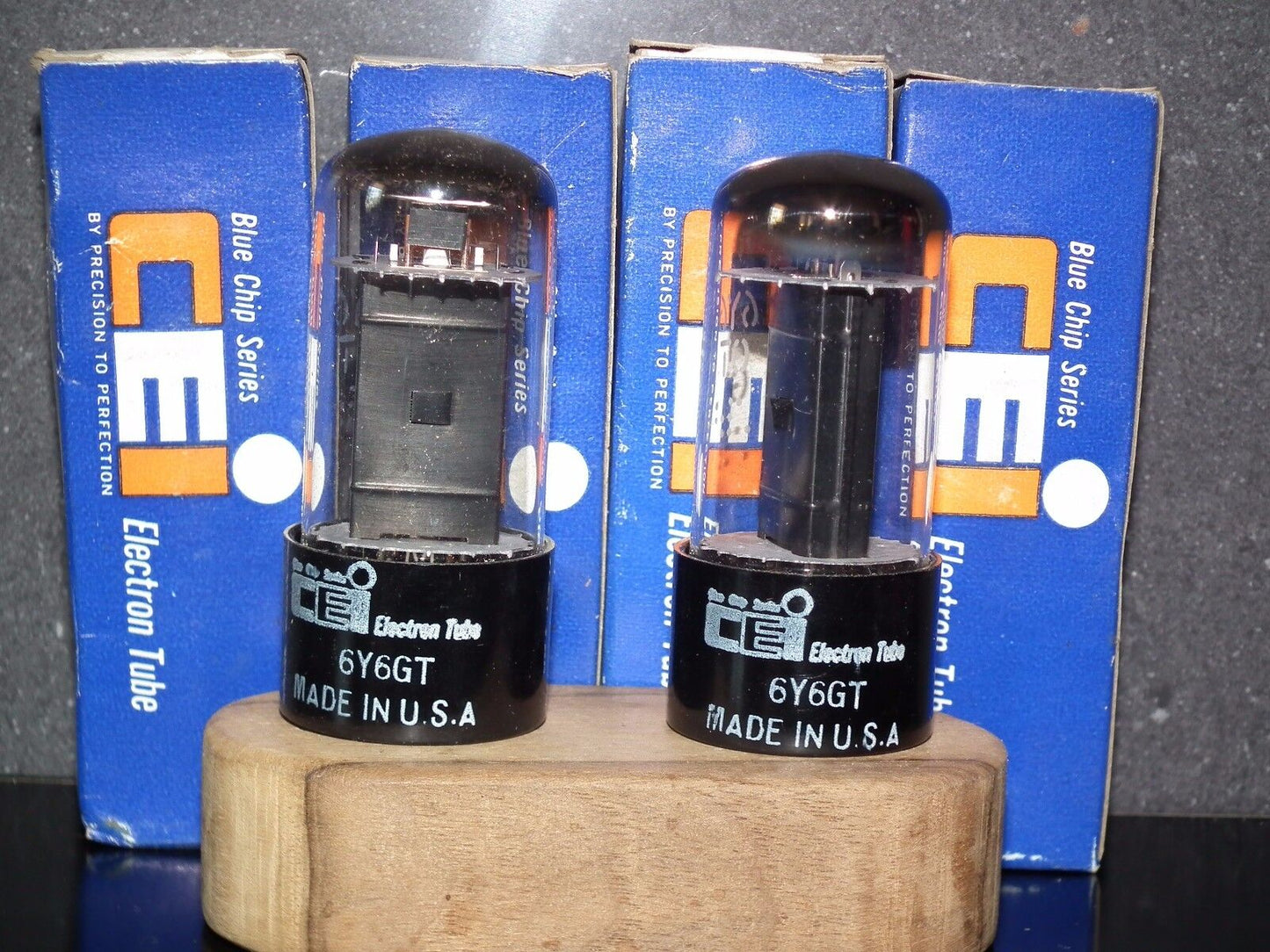 6Y6GT CEI NOS NIB tube audio pentode Made in USA