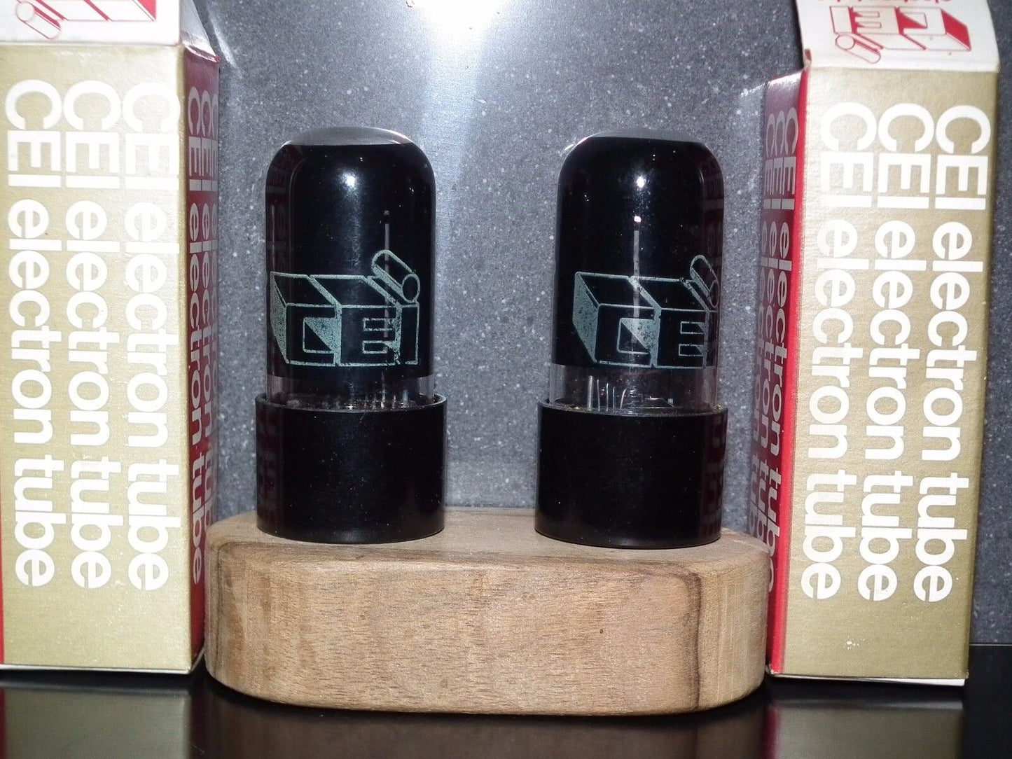 6V6GT CEI NOS Platinum Matched Pair Made in Holland Fender Ampeg Messa Gibson