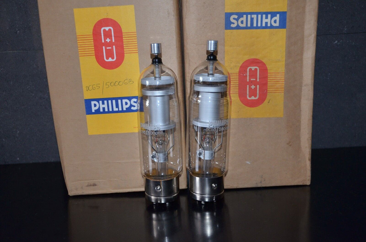 DCG5/5000GB Philips Matched Pair NOS Mercury Rectifier Valves